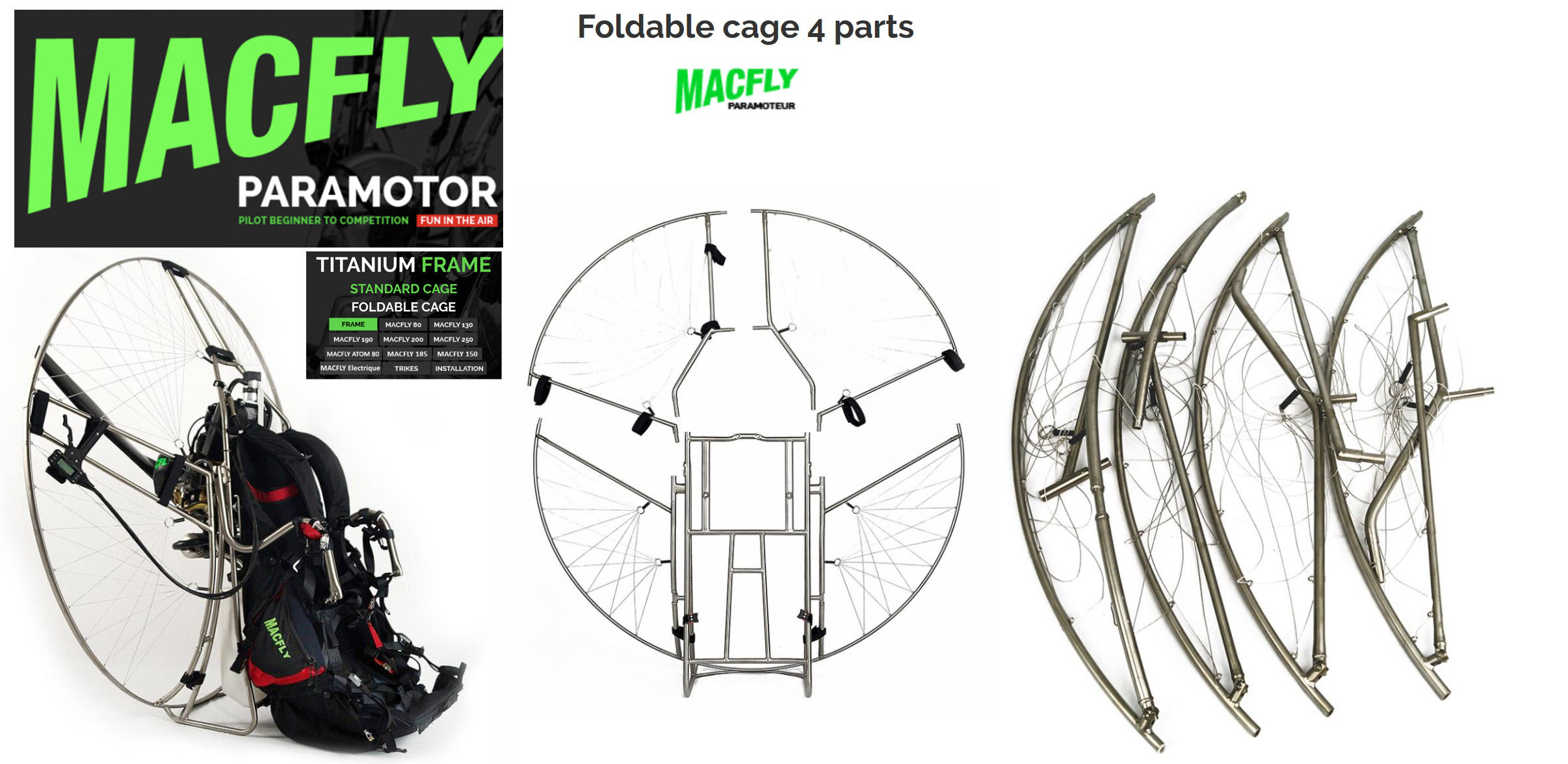 macfly paramotor for sale